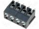 Terminal Blocks - Terminal block, angled, 5mm, THT, ways 4, 24A, grey, 250V