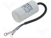 Motor capacitor - Capacitor motors, run, 8uF, 450V, Ø35x60mm, -25÷70C, 10%, 3000h