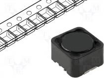 DE1207-4.6 - Inductor wire, 4.6uH, 9.1A, 0.014, SMD, 12x12x8mm, 20%, -40÷85C