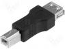 Adapter, USB 2.0, USB A socket, USB B plug