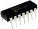 Integrated circuit, CPU 1Kx12 OTP 12I/O 4MHz DIP14