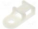 Cable tie holder, polyamide, natural, Tie width 5.5mm, Ht 4.8mm