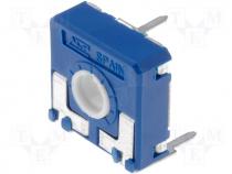 CA14V-10K - Potentiometer mounting, single turn, horizontal, 10k, 250mW