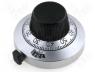 G-21-1-11 - Precise knob, with counting dial, Shaft d 6.35mm, Ø46x25.4mm