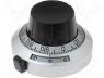 Precise knob - Precise knob, with counting dial, Shaft d 6.35mm, Ø46x25mm