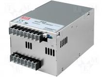 PSP-600-12 - Pwr sup.unit pulse, 600W, 12VDC, 50A, 88÷264VAC, 124÷370VDC, 1.9kg