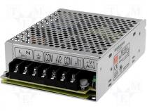 RD-65A - Pwr sup.unit pulse, 66W, 5VDC, 12VDC, 6A, 3A, 88÷264VAC, 125÷373VDC