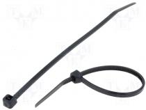 CV-140B - Cable tie, black 142x3,2mm