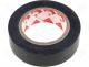Braid insulation, black, PVC, 15mm, L 10m, Adhesive rubber, 0....90C