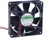 ME80201V3-A99 - Fan DC, axial, 12VDC, 80x80x20mm, 49.27m3/h, 30dBA, Vapo, 3.05mmH2O