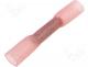  - Butt splice, 0.5÷1.5mm2, crimped, for cable, tinned, red, copper