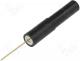 Probe - Test probe, 1A, 70V, black, Tip diameter 0.6mm, Socket size 4mm