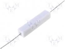 AX10W-2K2 - Resistor wire-wound ceramic case, THT, 2.2k, 10W, 5%, 10x9x49mm