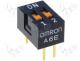 A6E-2101 - Switch DIP-SWITCH, Poles number 2, ON-OFF, 0.025A/24VDC, 100M