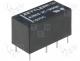   - Relay electromagnetic, DPDT, Ucoil 12VDC, 0.5A/120VAC, 1A/24VDC