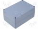 Enclosure multipurpose, X 121mm, Y 171mm, Z 80mm, ABS, dark grey