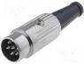 Connector Din - Plug, DIN, male, PIN 6, Pin layout 240, straight, for cable, 34V