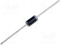 Diode rectifying, 1000V, 3A, DO201AD, 75ns