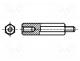 Screwed spacer sleeve, polyamide, M3, M3, 45mm, BN 7375