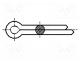 B1X6/BN687 - Cotter pin, A2 stainless steel, BN 687, Ø 1mm, L 6mm, DIN 94