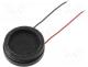 Loudspeaker, miniature, general purpose, 1W, 8, 100....20000Hz, 16mm