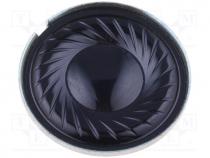 Loudspeaker - Loudspeaker, miniature, mylar, general purpose, 300mW, 8, Ø23x5mm