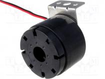  - Sound transducer piezo siren, 200mA, -10÷55C, 12VDC, Ø54x41mm