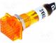 Lamp indicators - Indicator with neon lamp, prominent, yellow, 230VAC, plastic