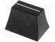   - Knob slider, Colour black, 20x14x13mm, Mat plastic