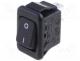 MR5-110-F5-BBWC-3 - ROCKER, 2-position, SPST, ON-OFF, 3A/250VAC, black, 20m, UL94V-2