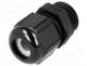 --- - Cable gland, M16, IP68,IP69K, Mat  polyamide, black