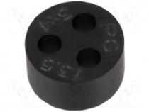 HELU-920105 - Insert for gland, with metric thread, Size  M20, IP68, 4mm