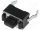 Tact Switch - Microswitch, 1-position, SPST-NO, 0.05A/12VDC, THT, 1.8N, 3.5x6mm