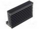 Heatsink extruded, TO220, black, L 84mm, W 55mm, H 31mm, 5K/W