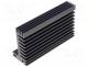 Heatsink extruded, TO220, black, L 94mm, W 55mm, H 31mm, 2.9K/W