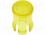 Φακός για LED - LED lens, round, yellow, lowprofile, 5mm