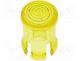 Led Lens - LED lens, round, yellow, lowprofile, 5mm