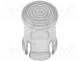 KEYS8671 - LED lens, round, transparent, lowprofile, 5mm