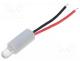 OSM5DK5111A-1V - LED, 5mm, white warm, 18000-20000mcd, 15, Front convex