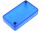 Enclosure multipurpose, X 35mm, Y 65mm, Z 15mm, 1551, ABS, blue