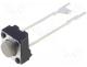 B3F-6022 - Microswitch, 1-position, SPST-NO, 0.05A/24VDC, THT, 1.47N, 6x6mm