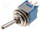 TSSM2022A1 - Switch toggle, 2-position, DPDT, ON-ON, 1A/250VAC, -55÷65C, 20m