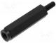   - Screwed spacer sleeve, hexagonal, polyamide, M3, M3, Colour black