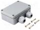 --- - Enclosure  junction box, X 64mm, Y 98mm, Z 34mm, polyamide, IP65