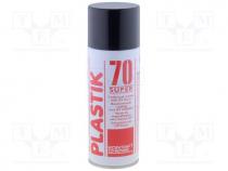 Protective coating, transparent, spray, 400ml, PLASTIK 70 SUPER