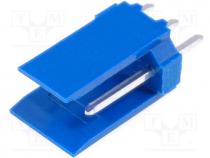 281695-3 - Socket, wire-board, male, PIN 3, 2.54mm, THT, HE14, 3A, straight