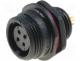  Connector - Connector  circular, socket, SP13, female, PIN 4, IP68, 200V, 5A