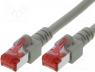 H-SSTP-5GY - Patch cord, S/FTP, 6, connection 1 1, stranded, Cu, FRNC, grey, 5m