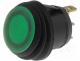 R13112B8W02BGN2 - ROCKER, 2-position, SPST, ON-OFF, 10A/250VAC, green, IP65, 50m