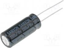   - Capacitor  electrolytic, THT, 3300uF, 10V, Ø10x25mm, Pitch 5mm